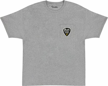 T-Shirt Fender T-Shirt Pick Patch Pocket Tee Unisex Athletic Gray L - 1