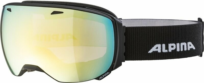 Ski Goggles Alpina Big Horn QVM Ski Goggle Black Matt/Mirror Gold Ski Goggles