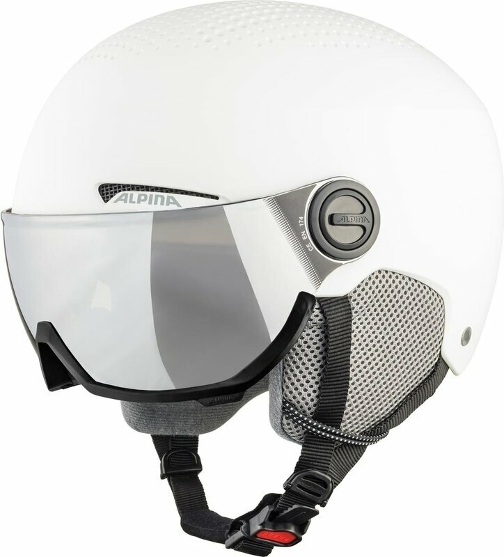Levně Alpina Arber Visor Q-Lite Ski Helmet White Matt L Lyžařská helma