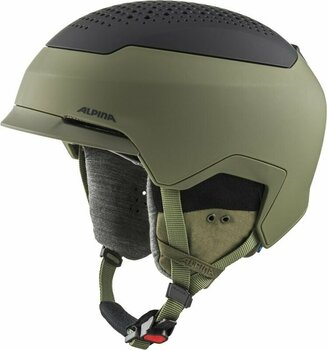 Skihelm Alpina Gems Ski Helmet Olive/Black Matt M Skihelm - 1