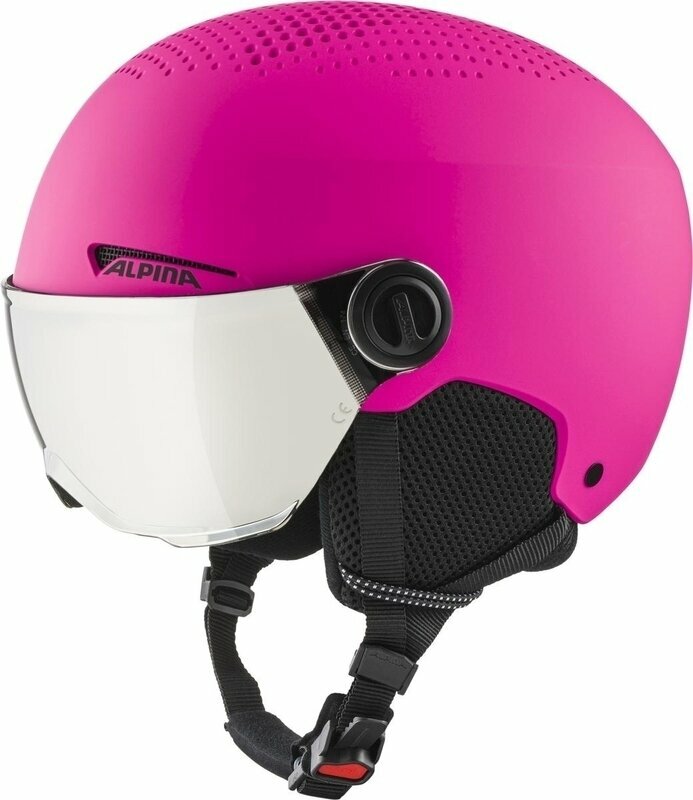 Ski Helmet Alpina Zupo Visor Q-Lite Junior Ski helmet Pink Matt M Ski Helmet
