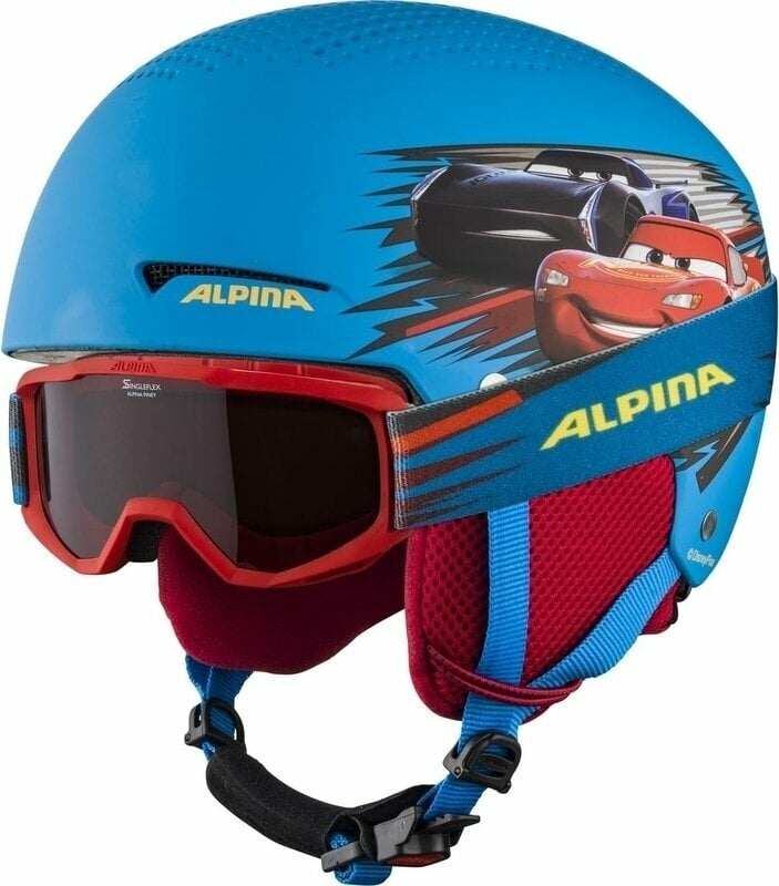 Casco de esquí Alpina Zupo Disney Set Kid Ski Helmet Cars Matt S Casco de esquí