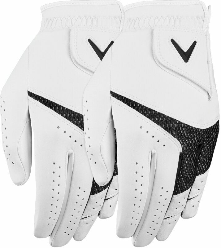 Γάντια Callaway Weather Spann 2-Pack 23 Λευκό Δεξί χέρι XL Ανδρικά γάντια