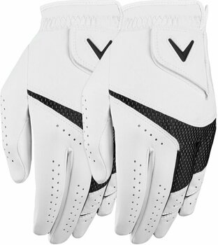 Gloves Callaway Weather Spann 2-Pack 23 White Worn on Right Hand XL Mens gloves - 1