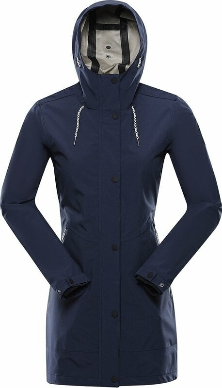 Outdoor Jacket Alpine Pro Perfeta Women's Waterproof Coat with PTX Membrane Mood Indigo L-L Outdoor Jacket