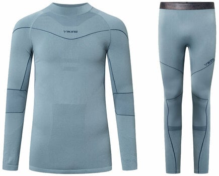 Sous-vêtements thermiques Viking Gary Turtle Neck Set Base Layer Grey M Sous-vêtements thermiques - 1