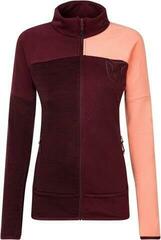 Outdoorová mikina Rock Experience Kobra Mock Neck FZ Woman Fleece Windsor Wine/Desert Flower/Windsor Melange L Outdoorová mikina