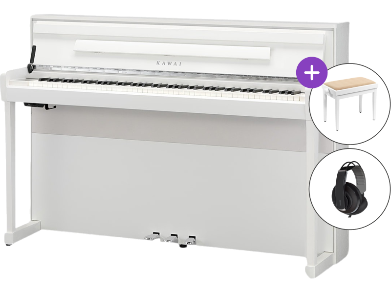 Ψηφιακό Πιάνο Kawai CA901 W SET Premium Satin White Ψηφιακό Πιάνο
