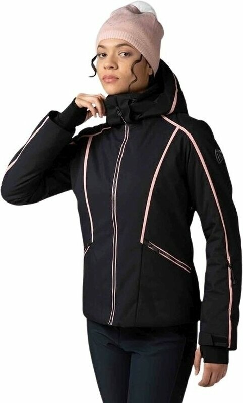 Ski Jacket Rossignol Flat Womens Ski Jacket Black XL