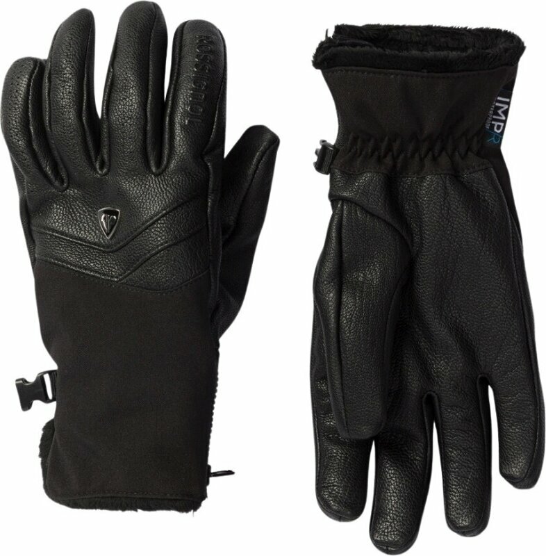 Ski-handschoenen Rossignol Elite Womens Leather IMPR Gloves Black M Ski-handschoenen