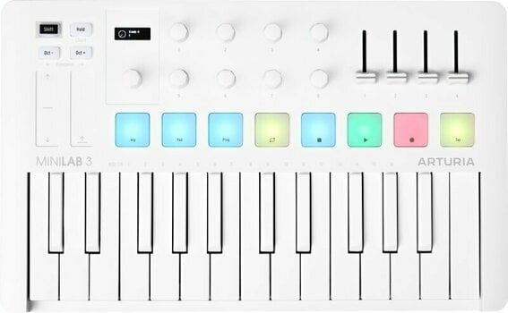 Master Keyboard Arturia MiniLab 3 Alpine White - 1