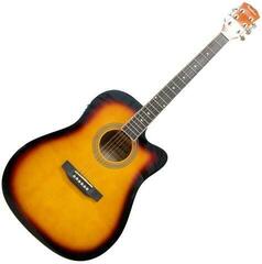 Dreadnought Elektro-Akustikgitarren Pasadena SG028CE Vintage Sunburst Dreadnought Elektro-Akustikgitarren