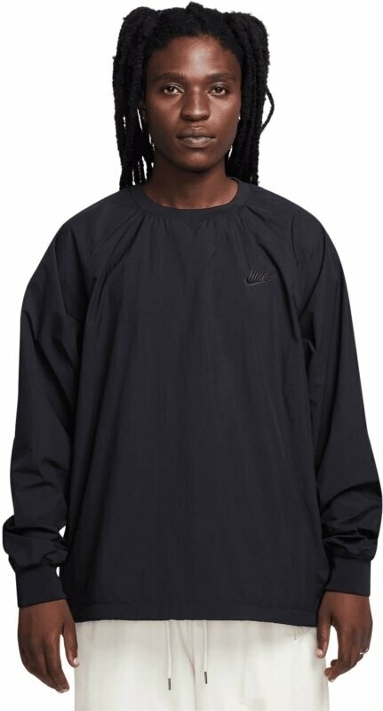 Pulover s kapuco/Pulover Nike Club Woven Mens Windshirt Black/Black M