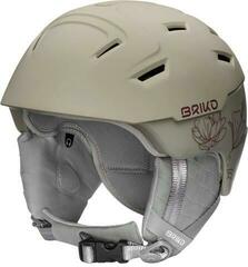Casque de ski Briko Crystal X Matt Shiny Nomas Beige/Tawny Port Plum