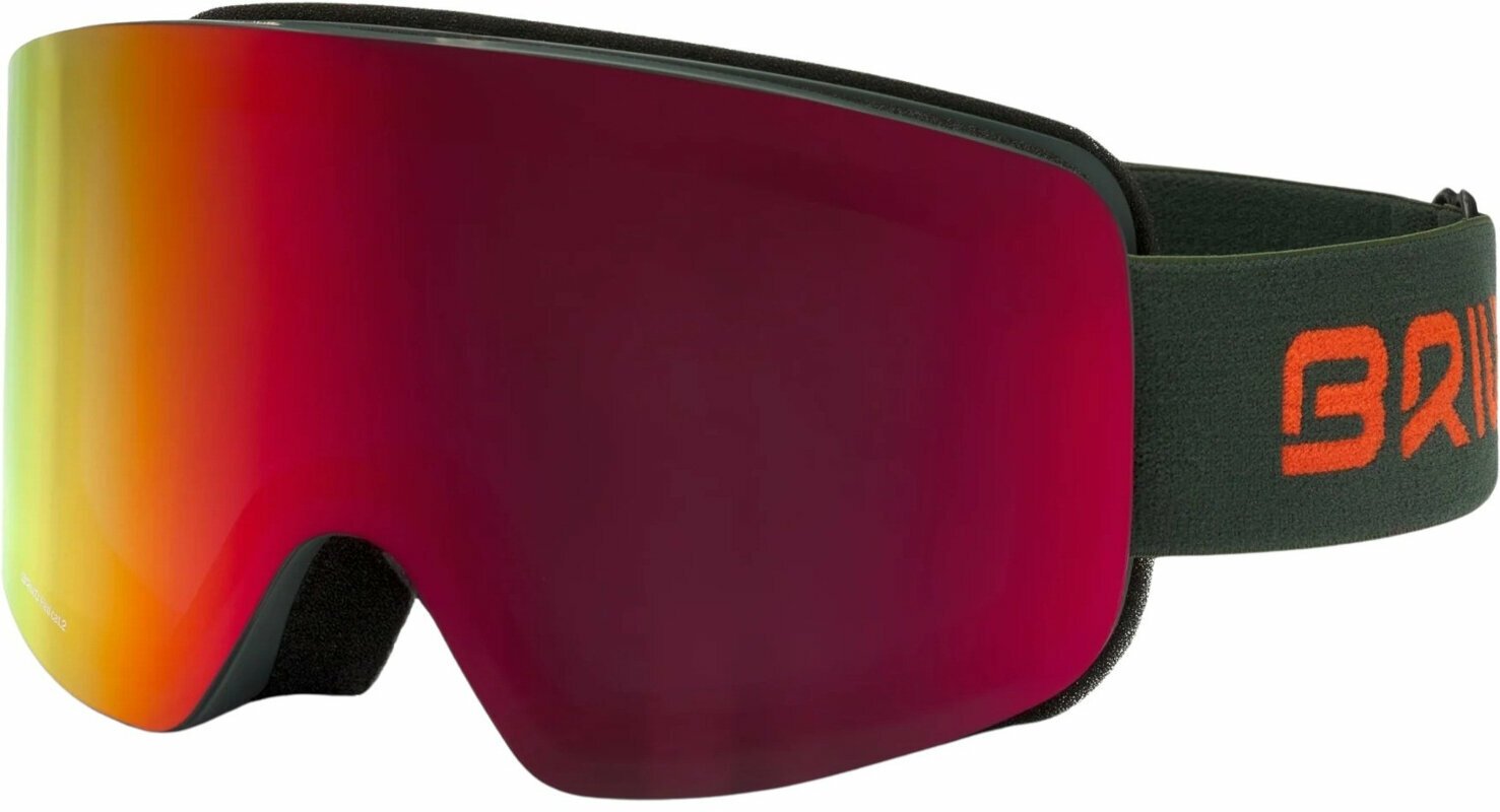Óculos de esqui Briko Borealis Magnetic 2 Lenses Green Timber/RM2P1 Óculos de esqui (Apenas desembalado)