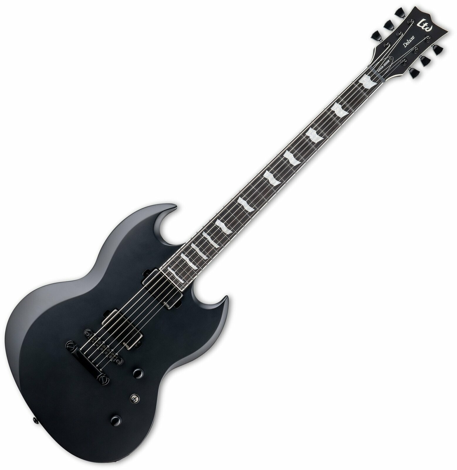 Elektrische gitaar ESP LTD Viper-1000 Baritone Black Satin