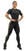 Fitness kalhoty Nebbia Workout Jumpsuit INTENSE Focus Black/Gold M Fitness kalhoty