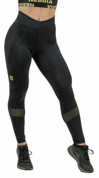 Fitness Trousers Nebbia High Waist Push-Up Leggings INTENSE Heart-Shaped Black/Gold XS Fitness Trousers - 1