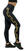 Calças de fitness Nebbia Classic High Waist Leggings INTENSE Iconic Black/Gold L Calças de fitness