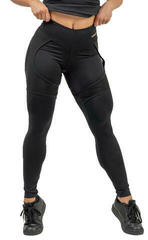 Fitness Hose Nebbia High Waist Leggings INTENSE Mesh Black/Gold XS Fitness Hose