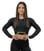 Fitness tričko Nebbia Long Sleeve Crop Top INTENSE Perform Black/Gold S Fitness tričko