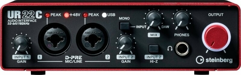 USB-audio-interface - geluidskaart Steinberg UR22C Red