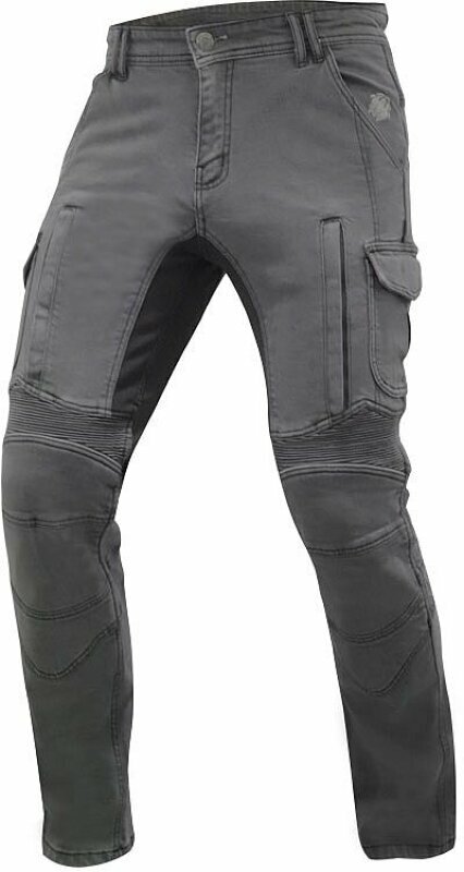 Motorcykel-jeans Trilobite 1664 Acid Scrambler Grey 30 Motorcykel-jeans