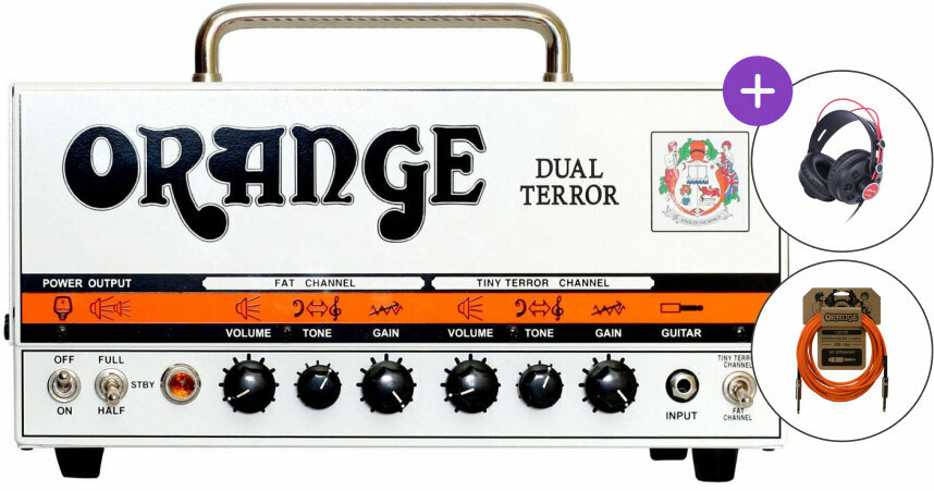 Lampový kytarový zesilovač Orange Dual Terror 30 Head SET