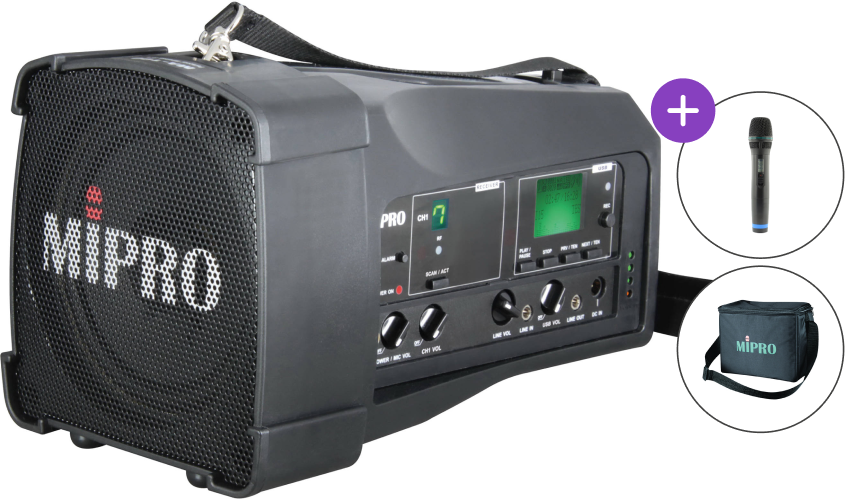 Levně MiPro MA-100SB Vocal Set Bateriový PA systém
