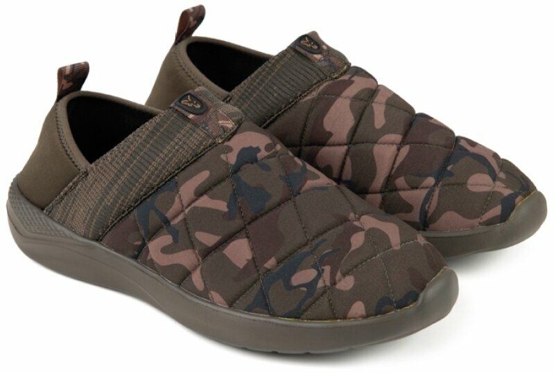 Ribiški čevlji Fox Ribiški čevlji Camo/Khaki Bivvy Slippers  - 45