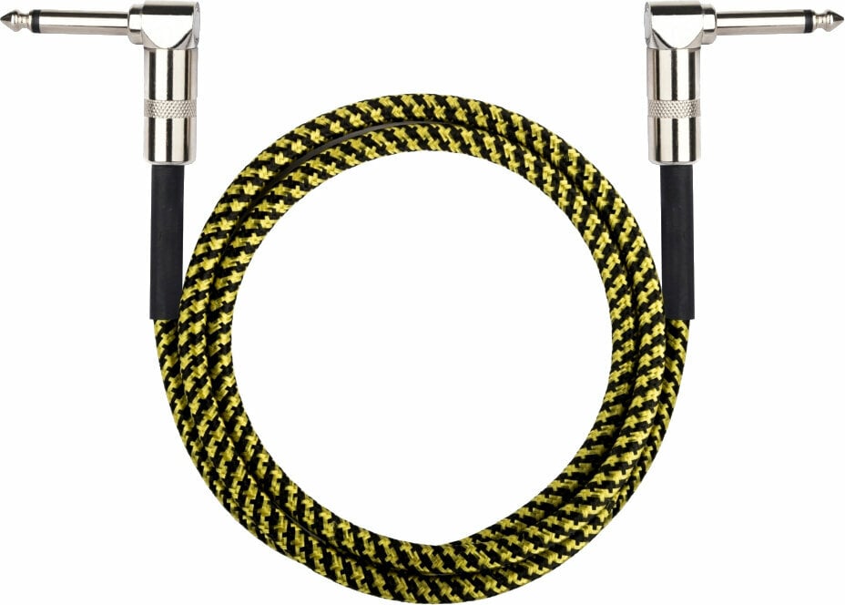 Kabel rozgałęziacz, Patch kabel Dr.Parts DRCA2R1YW Żółty 1 m Kątowy - Kątowy