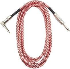 Instrumentenkabel Dr.Parts DRCA2RD 3 m Gerade Klinke - Winkelklinke Instrumentenkabel