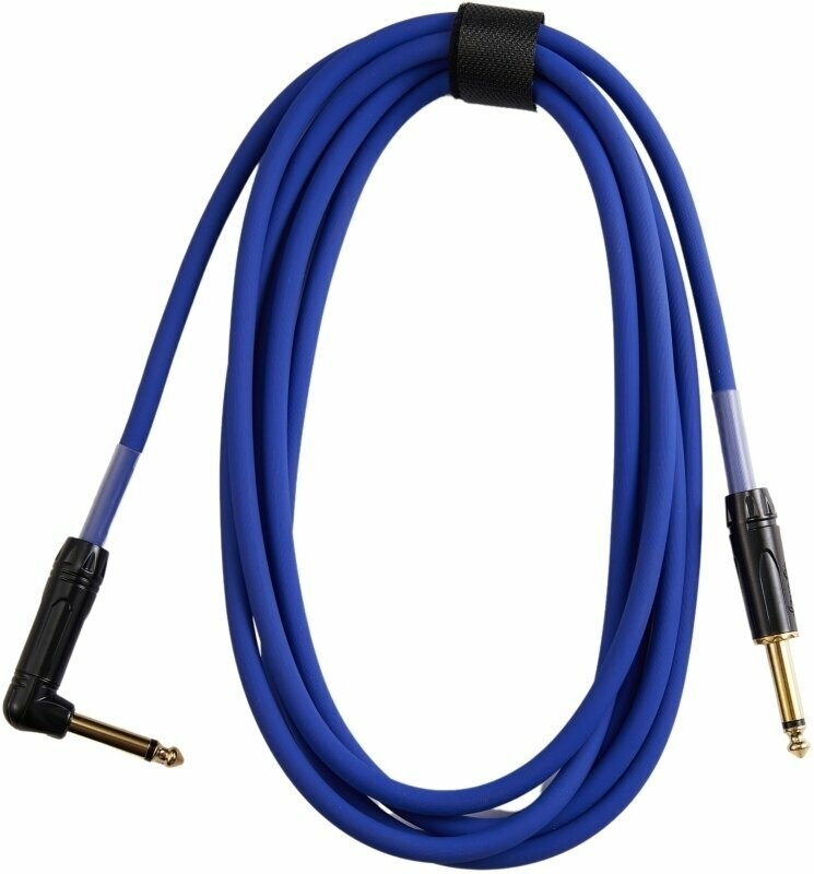 Instrument kabel Dr.Parts DRCA3BU Blå 3 m Lige - Vinklet