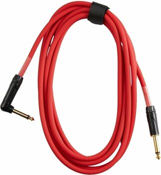 Cable de instrumento Dr.Parts DRCA3RD Rojo 3 m Recto - Acodado - 1