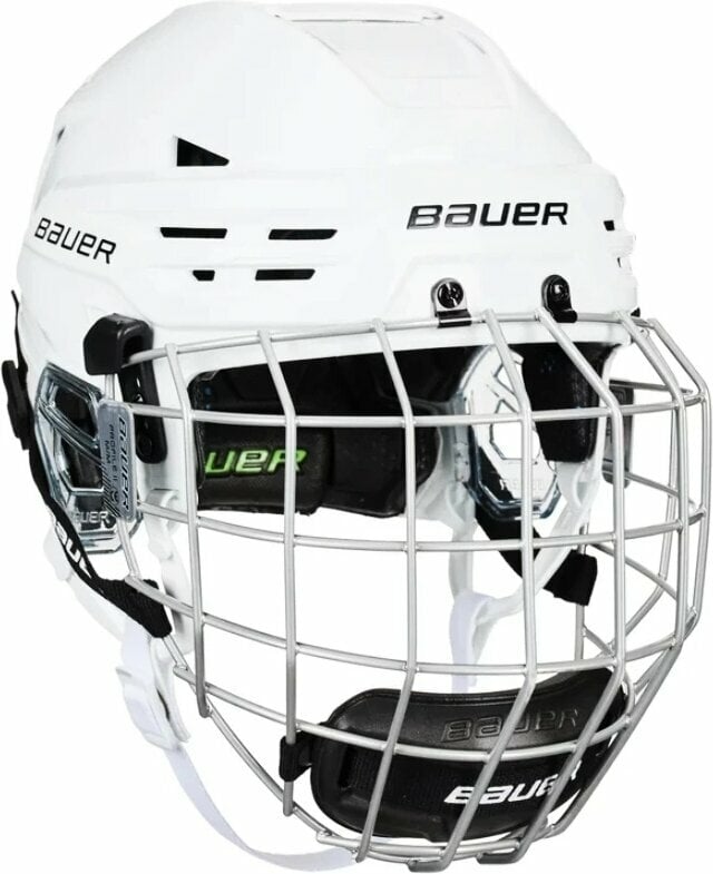 Хокейна каска Bauer RE-AKT 85 Helmet Combo SR Бял L Хокейна каска