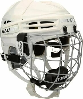 Hockeyhelm Bauer RE-AKT 100 Helmet Combo YTH Wit YTH Hockeyhelm - 1