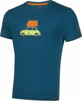 Friluftsliv T-shirt La Sportiva Cinquecento T-Shirt M Storm Blue/Hawaiian Sun M T-shirt - 1