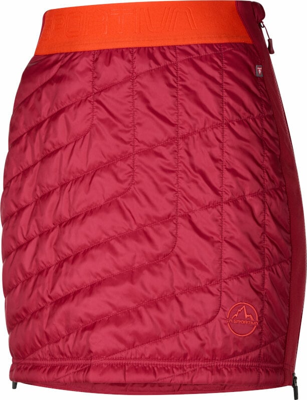 Calções de exterior La Sportiva Warm Up Primaloft Skirt W Velvet/Cherry Tomato XS Calções de exterior