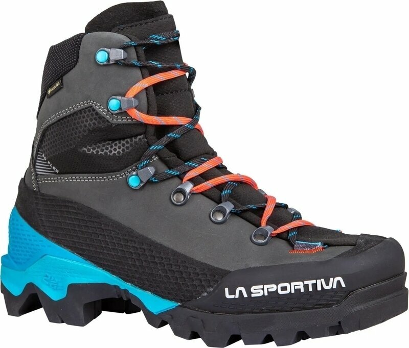 Pantofi trekking de dama La Sportiva Aequilibrium LT Woman GTX Black/Hibiscus 37,5 Pantofi trekking de dama