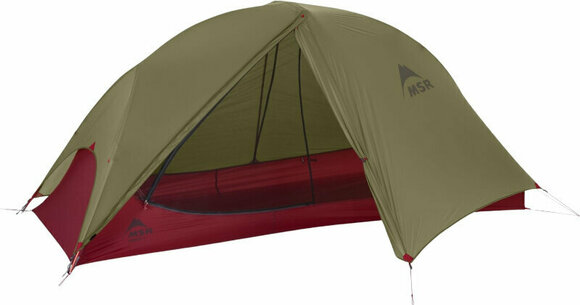 Tent MSR FreeLite 1-Person Ultralight Backpacking Tent Green/Red Tent - 1