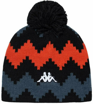 Lyžařská čepice Kappa 6Cento Pomok G Beanie Black/Grey Asphalt/Orange Smutty Graphic 05 Lyžařská čepice - 1