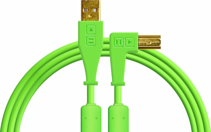 USB Kábel DJ Techtools Chroma Cable Zelená 1,5 m USB Kábel