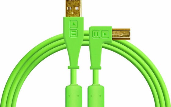 USB Cable DJ Techtools Chroma Cable Green 1,5 m USB Cable - 1