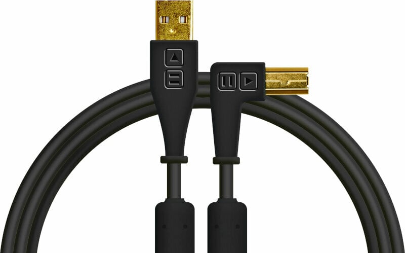 USB Cable DJ Techtools Chroma Cable Black 1,5 m USB Cable