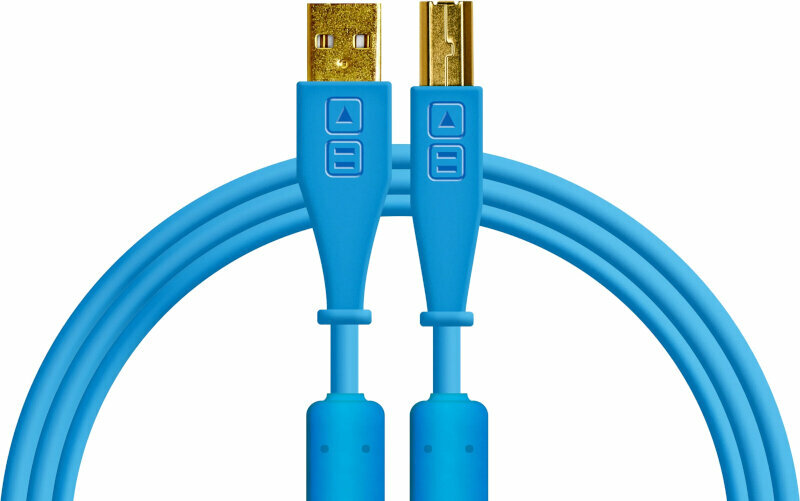 USB Kábel DJ Techtools Chroma Cable Modrá 1,5 m USB Kábel