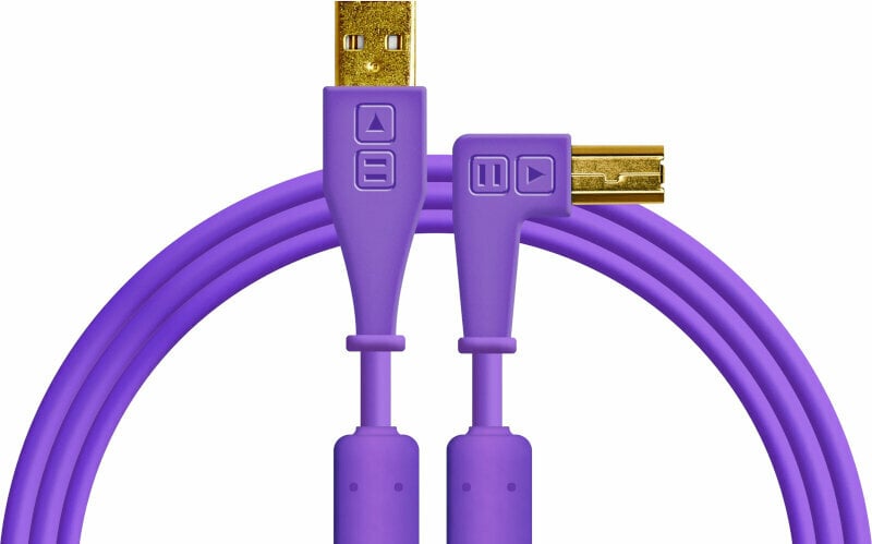 USB Cable DJ Techtools Chroma Cable Violet 1,5 m USB Cable
