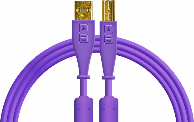 USB-kabel DJ Techtools Chroma Cable Paars 1,5 m USB-kabel