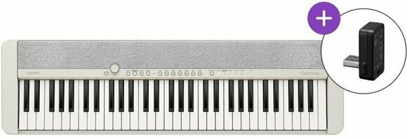 Keyboard met aanslaggevoeligheid Casio CT-S1 White SET - 1