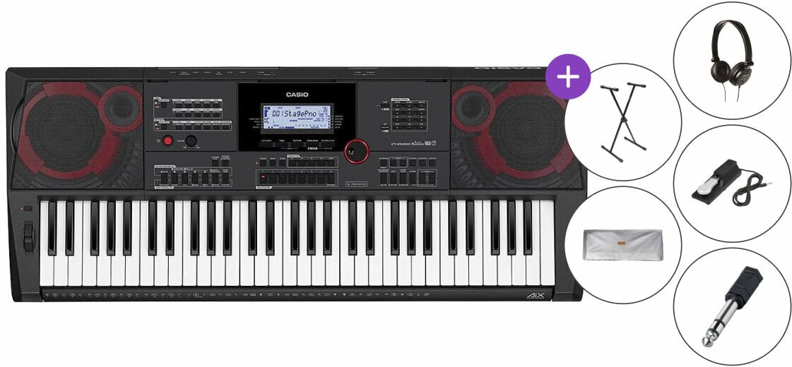 Keyboard mit Touch Response Casio CT-X5000 SET