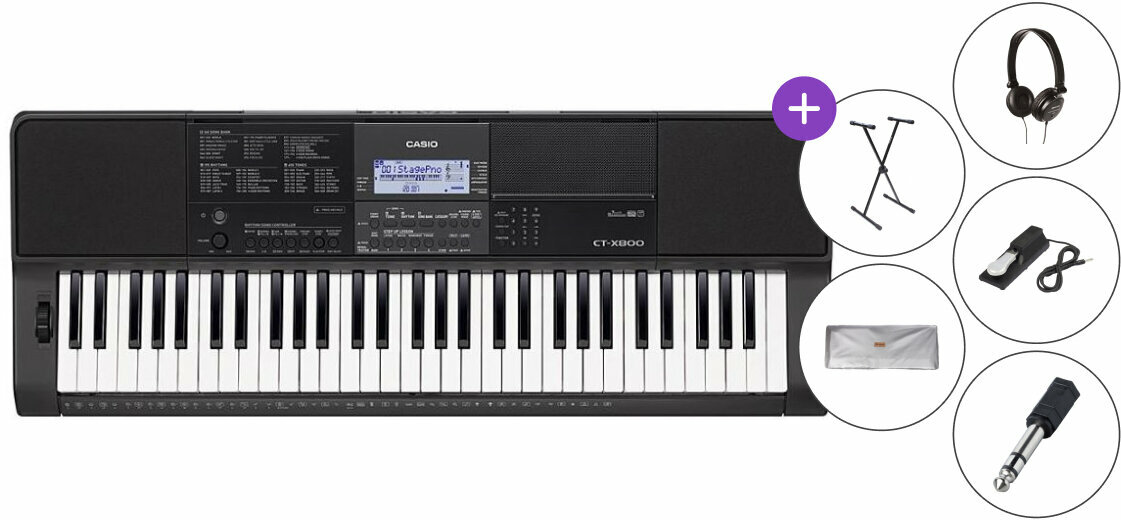 Keyboard z dinamiko Casio CT X800 SET